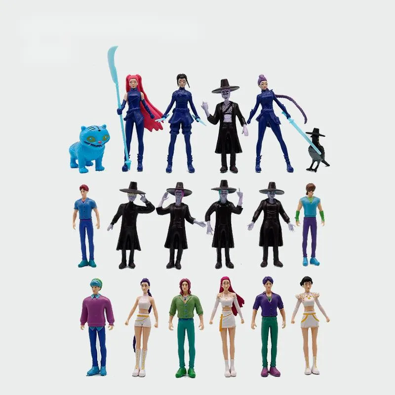 جديد أنيمي Kpop شيطان الصيادين عمل نموذج لجسم لعبة شيطان الصيادين ساجا بنين جمع لعبة مجسمة تمثال للطفل هدية #5