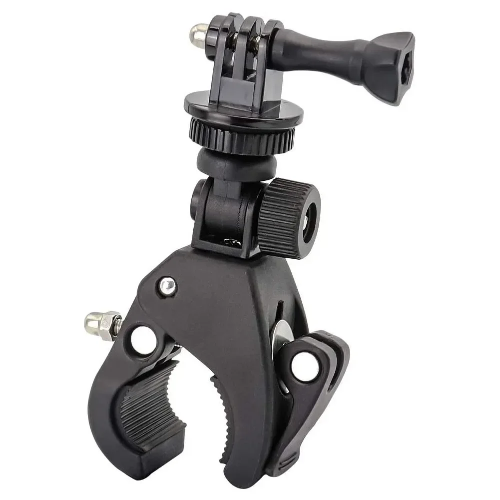 AliExpress NONE Universal Action Camera Bike Mount 360° Rotation Handlebar Clamp with 1/4" Screw Adapter for GoPro Hero DJI Osmo Insta360 Motorc
