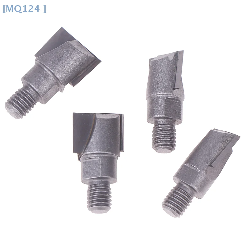 【MQ124 】10mm Shank Wooden Door Lock Slotting Cutter 16.5-22mm Tungsten Steel Woodworking Milling Cutter Tools Screw Thread
