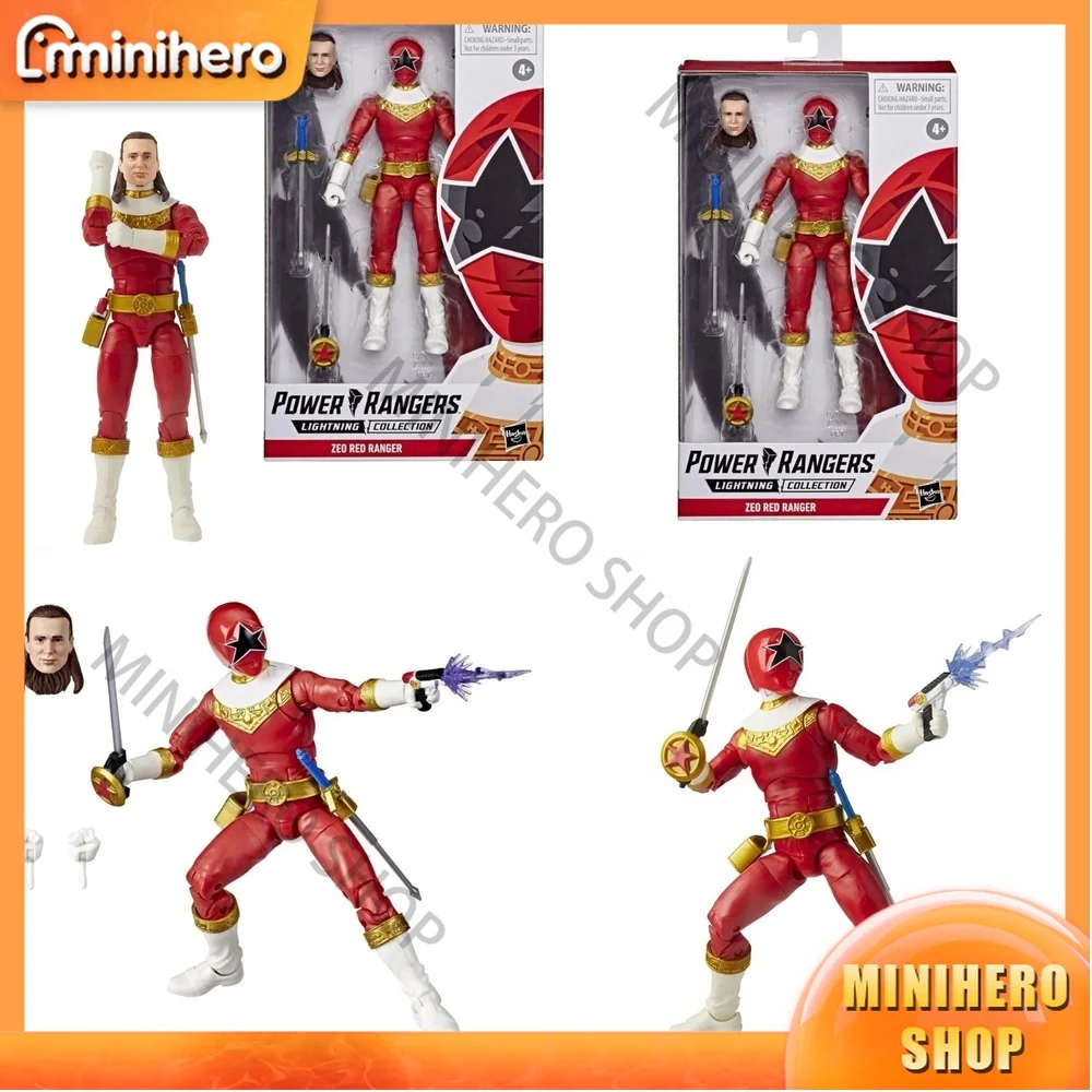 

In Stock Authentic Hasbro Lighting Collection Zeo Red Ranger Action Figure 15cm Anime Collectible Toy Model