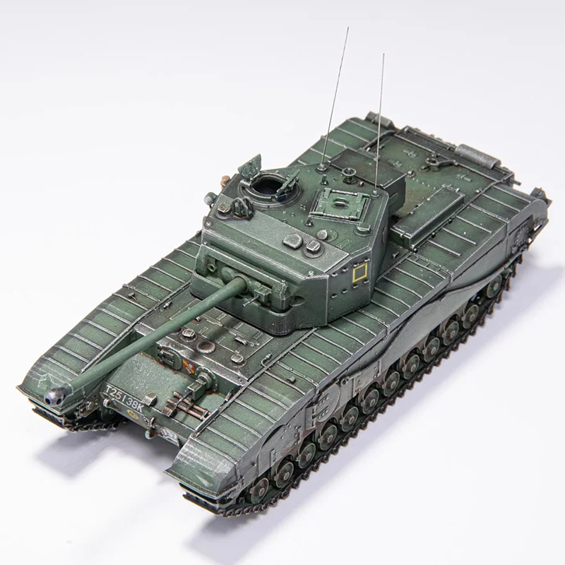 AM 1:72 Scale British A43 Infantry Tank Simulation Alloy Car Model Static Display Collectible Toy Gift Souvenir Decoration