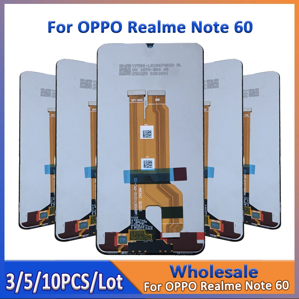 

Wholesale 3/5/10 pieces Lot For Oppo Realme Note 60 LCD Screen With Touch Mount Replacement Display
