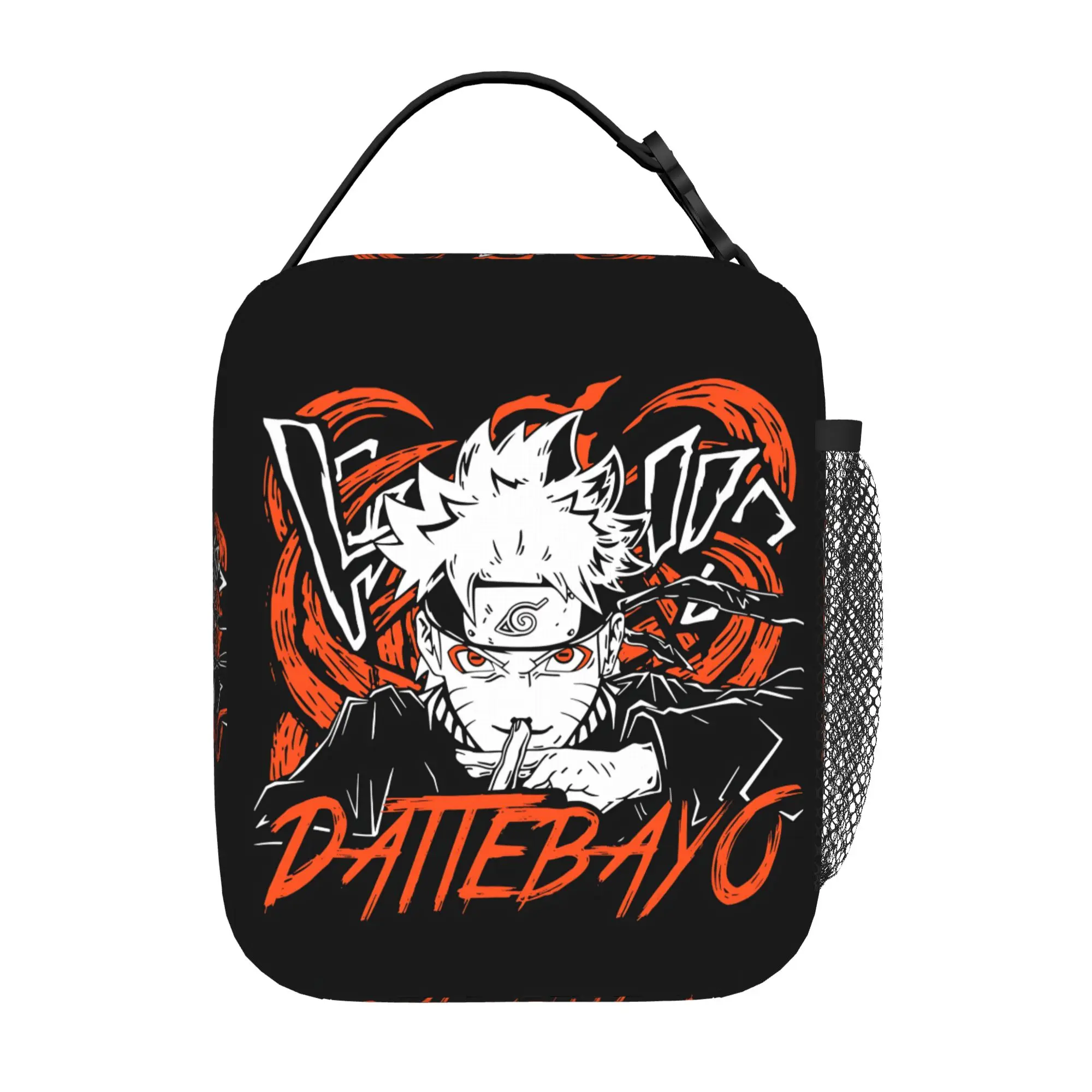 Naruto anime comic Insulated Lunch Bag Insulation Bento Pack Rice Bag  bolsa Student Bento Lunch Handbag Insulation