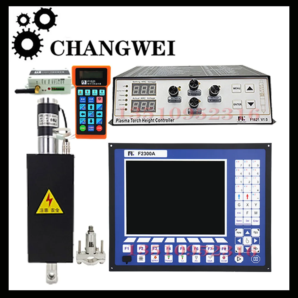 

Plasma Controller F2300a/F2300at +thc Lifter Ykb-100-dc24v-t3/F1621p/Hp105 + F1521 Remote Controller For Plasma Cutting Machine