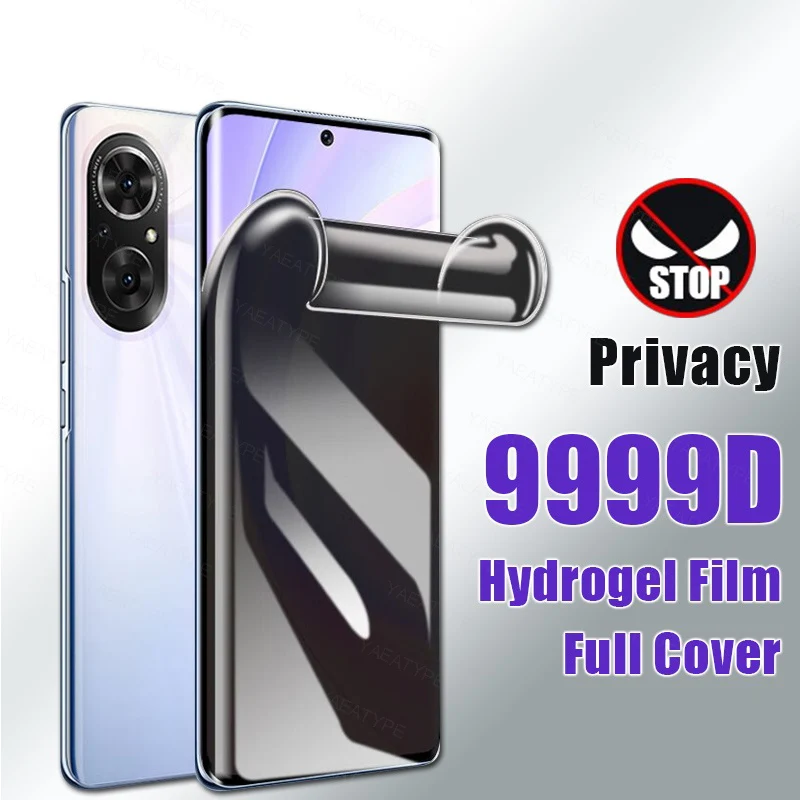 3Pcs Privatsphäre Hydrogel Film Für OPPO A94 A12 A54 A31 A32 A33 A5 A9 2020 A53 A74 A91 a92 A76 Gel Ohne Fingerabdruck Entsperren