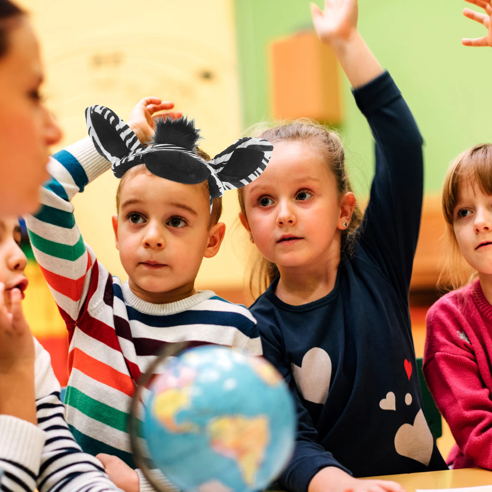 

Zebra Headband Hairband Girl Child Animal Ears Adjustable Size Comfortable Breathable Party Carnival Halloween Cosplay Hat