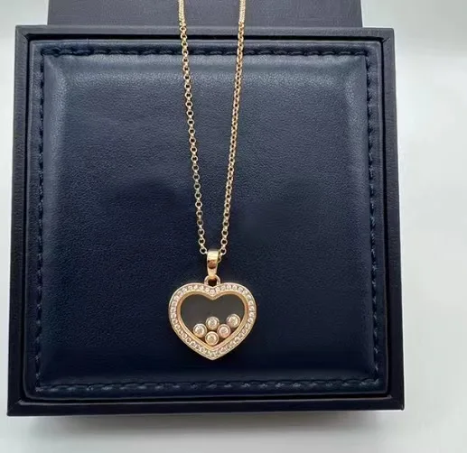 Hot selling new 925 sterling silver heart-shaped necklace for women's fashion luxury brand jewelry party Christmas gift