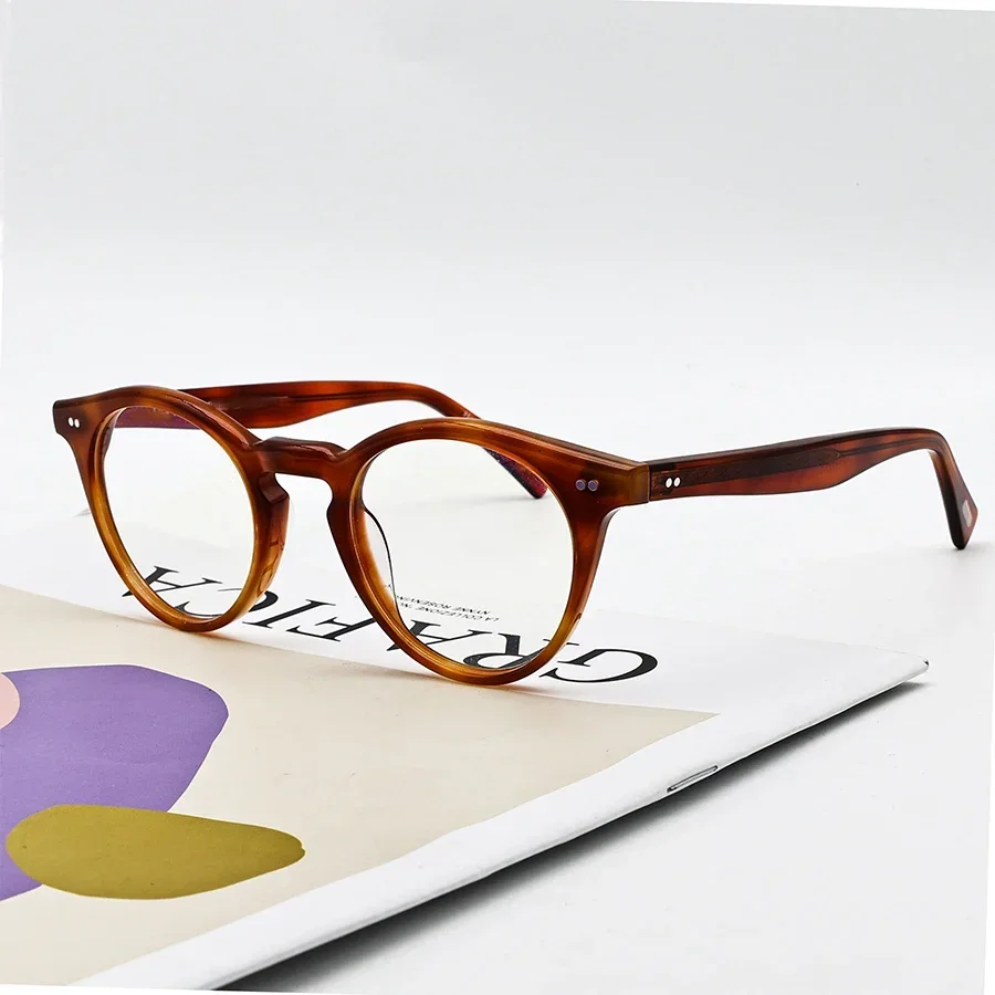 Tortoise Romare Retro Vintage Eyeglasses OV5459U Round Myopia Prescription Glasses Women Optical Brand Glasses Frame Eyewear