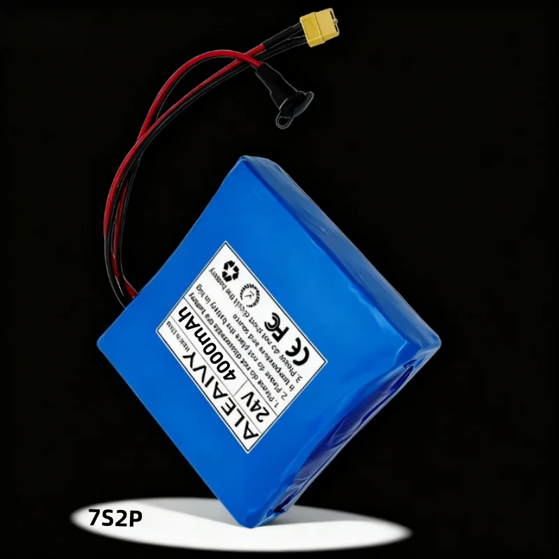

18650 Lithium Battery 7S2P 24V 4Ah with BMS Protection Board for Self-Balancing Unicycle Replacement Rechargeable Battery