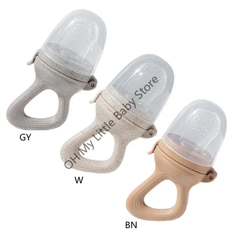 M76C المحمولة طعام الأطفال الفاكهة المغذية مصاصة الرضع التسنين لعبة خالية من BPA دائم