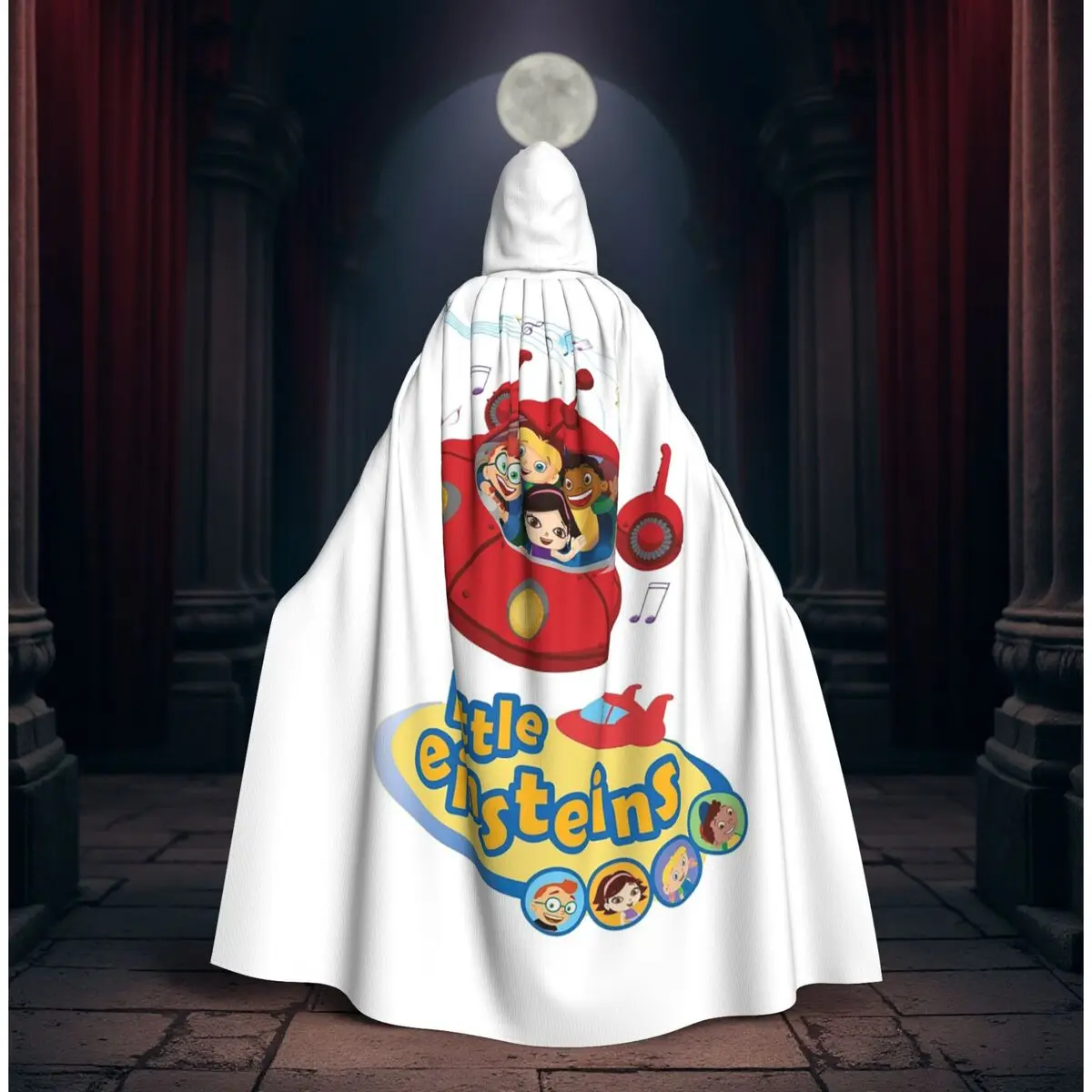 Disfraz de Halloween de Vampiro, Capa Larga con Capucha de Little Einsteins, Disfraz Medieval de Bruja, Ropa de Little Einsteins
