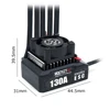 Rocket-RC Kit sensor sin escobillas Motor 540 y 130A ESC Combo BEC 6V/5A para coche 1/10 RC RV 4