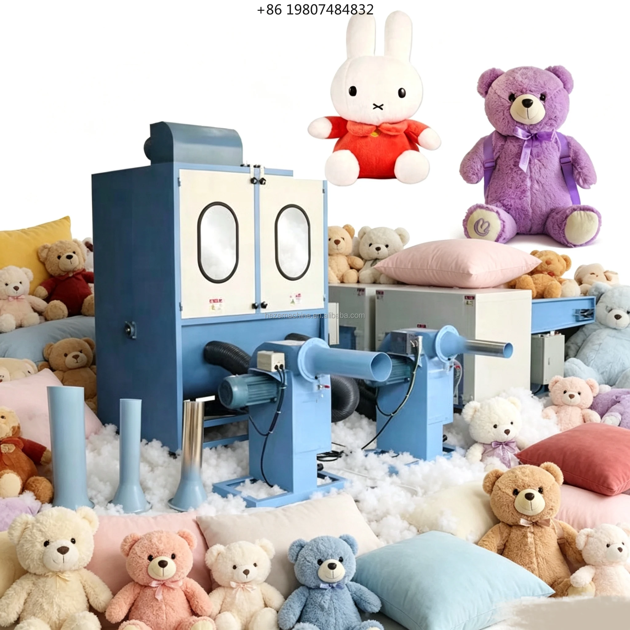 Cotton Filling Machine Pillow Polyester Fiber Opener Cushion Pillow Filler Pp Cotton