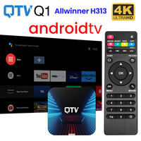 VONTAR QTV Q1 TV Box Android 10 Allwinner H313 with 2GB 16GB Support 4K H.265 Wifi TV Dongle Media Player Set Top Box 1GB 8GB