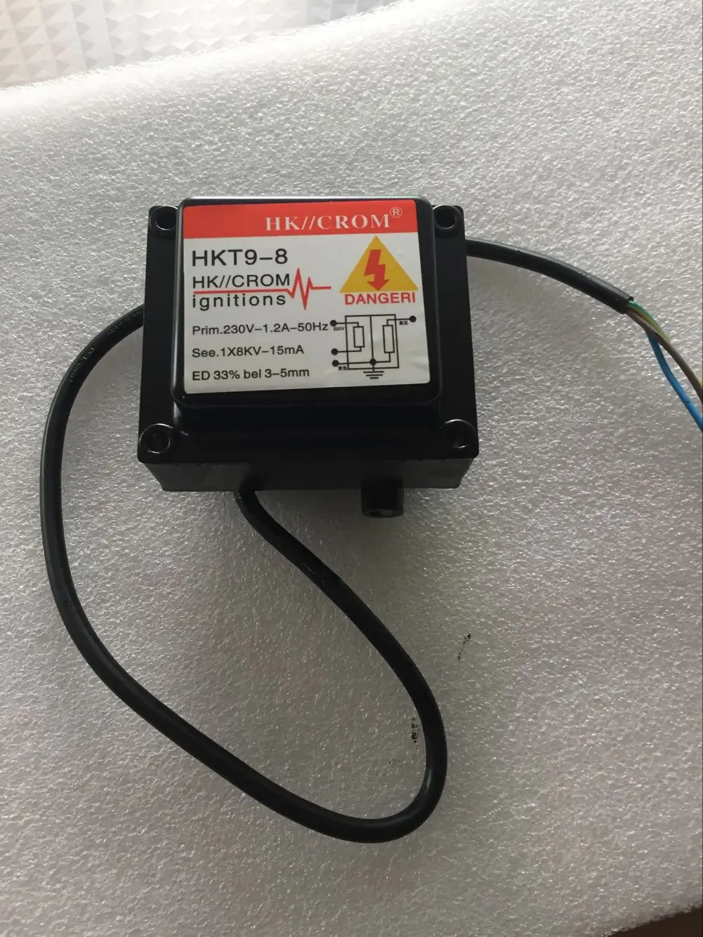 Burner ignition HKT9-8 combustion engine ignition transformer 8KV, HKT9-8S, YR8-15 high-voltage package