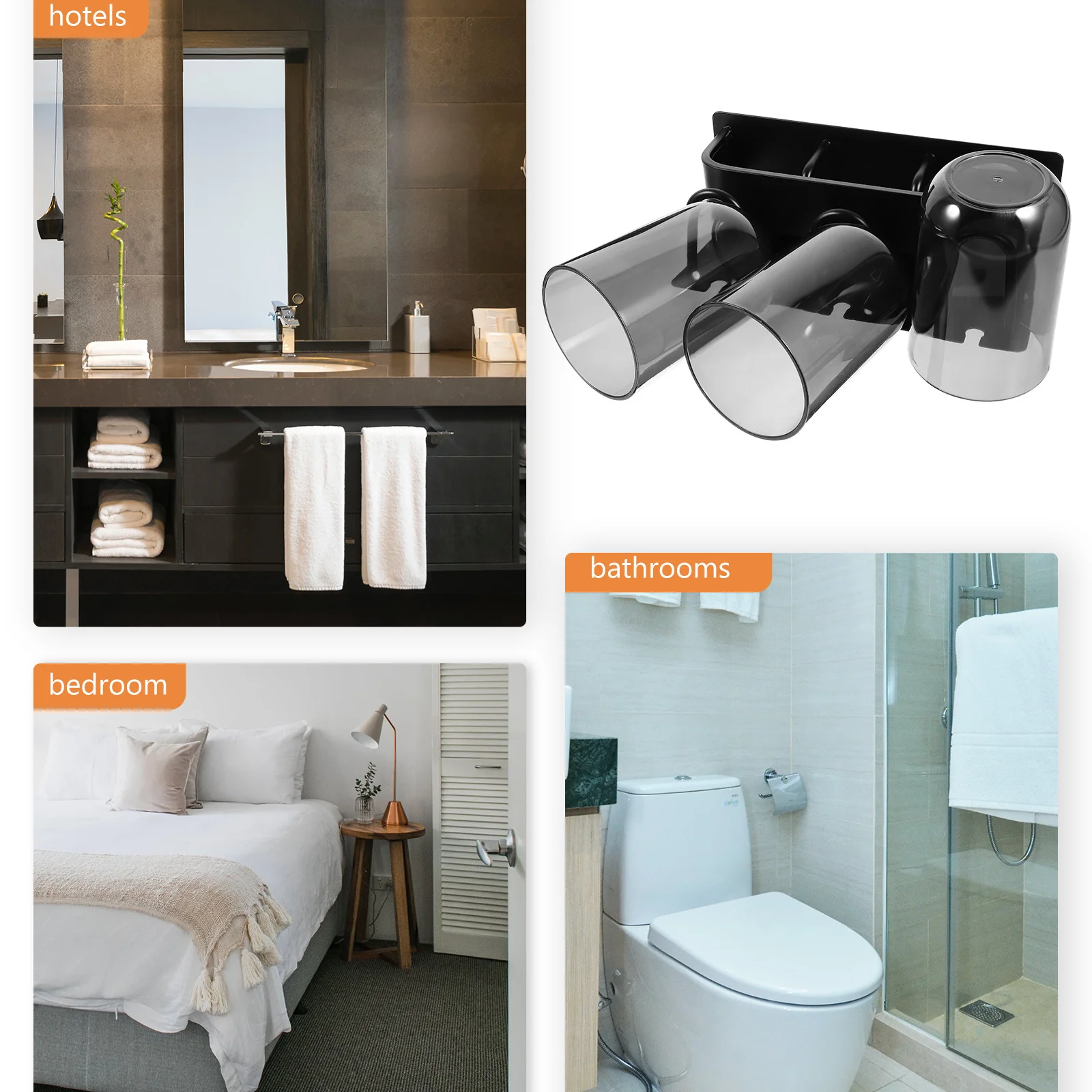 

1 Set Space Aluminum Bathroom Storage Rack Non-Punching Toothbrush Holder Organizer Wall Mounted Kitchen Shelf For Hotel Home