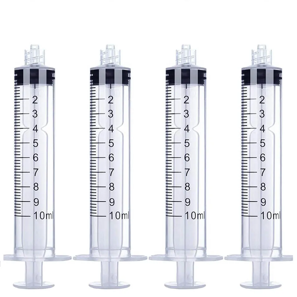 100 ชิ้น 10 มิลลิลิตรล็อคลูเออร์ปลอดเชื้อเข็มฉีดยาบรรจุแยกกันเครื่องมือสำหรับวัดธาตุอาหารไฮโดรโปนิกส์, ใช้ในห้องปฏิบัติการ