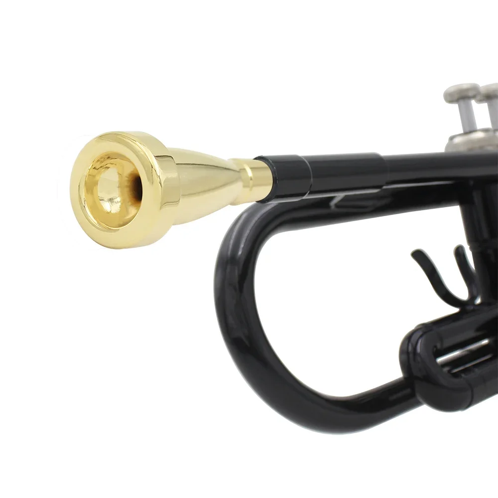 Trumpet Mouthpiece Bullet Tip Trumpet Mouth Silver/Gold 3C 7C Size Brass Musical Instrument Replacement Parts