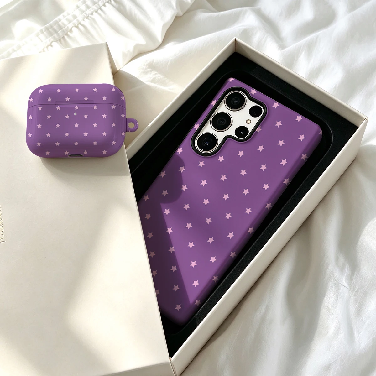 Pirve Phone Case For Samsung Galaxy S26 S25 Ultra S24 S23 Plus Shockproof Double Layer Tough Back Cream Pink Dots Cover