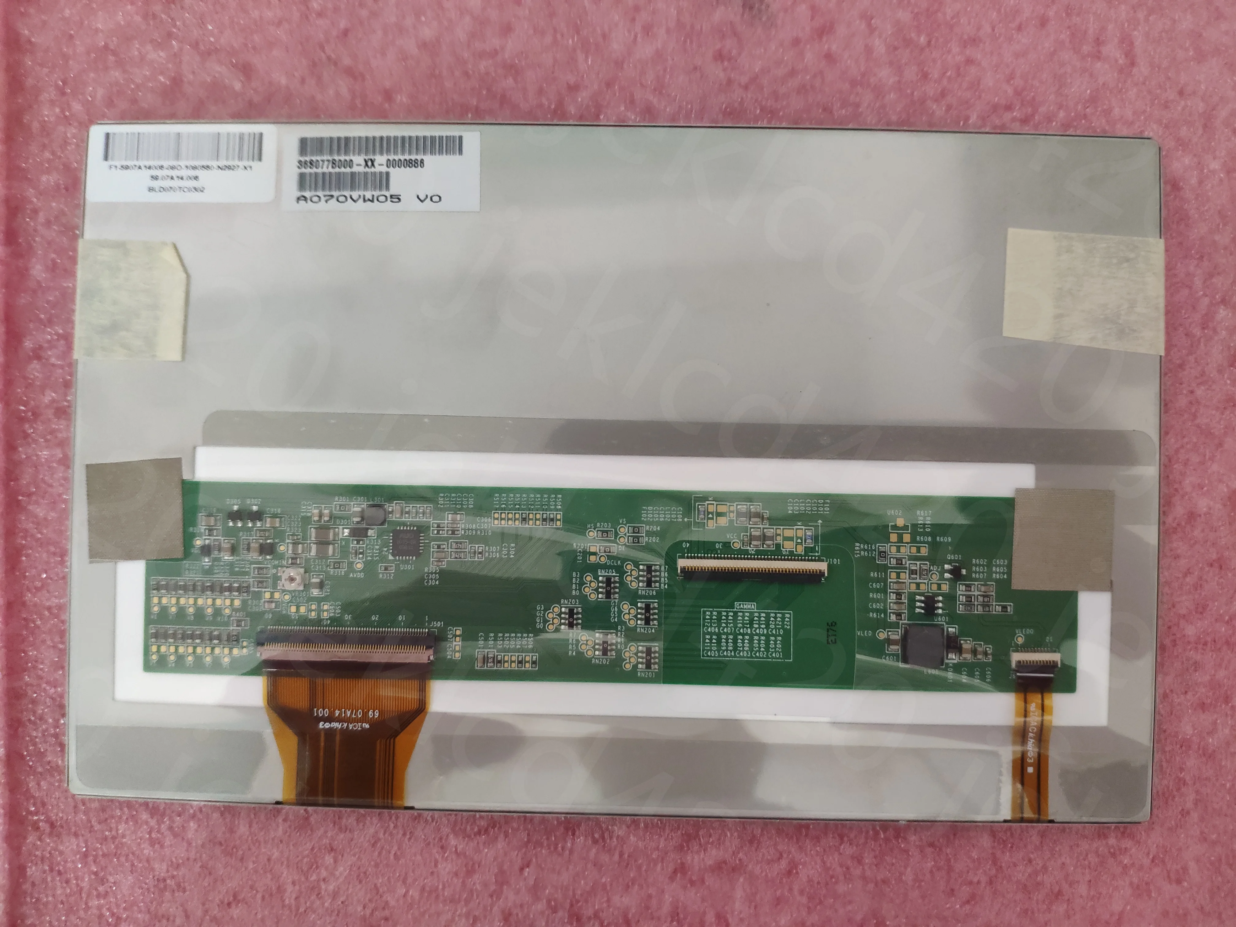 Unidade de Exibição LCD Original A070VW05 V0, Substituição do Painel, 7 Polegadas, Resolução 1024x768