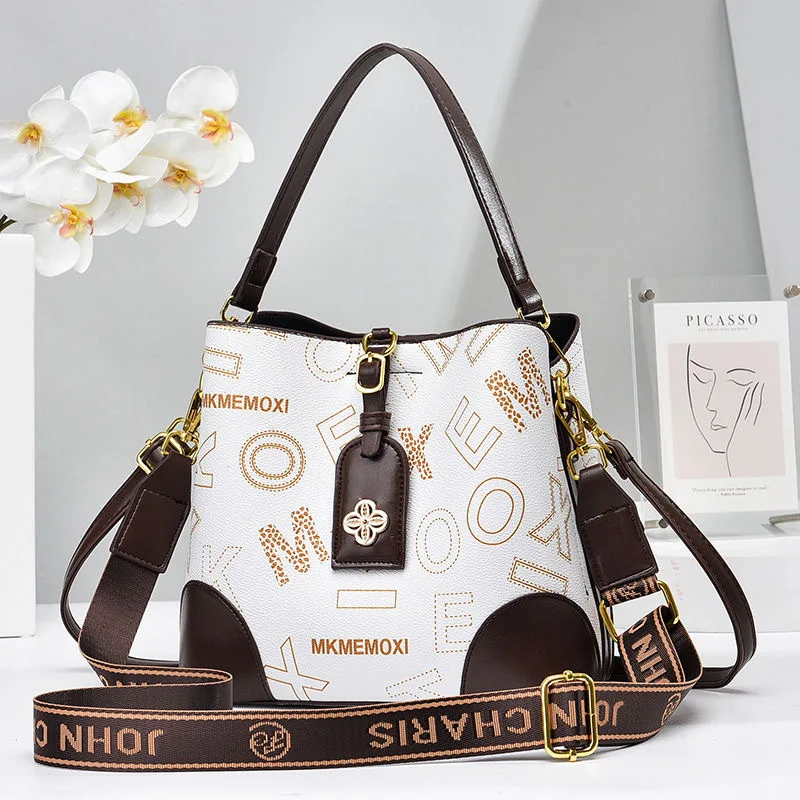 

New Versatile Women's Crossbody Bags Fashion Trendy Women's Handbag Shoulder Bag Korean Version Personalized Women's Bucket Bag