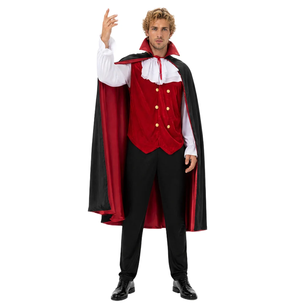 Costume Vampire Gentleman Homme – Ensemble avec Cape – photo 15