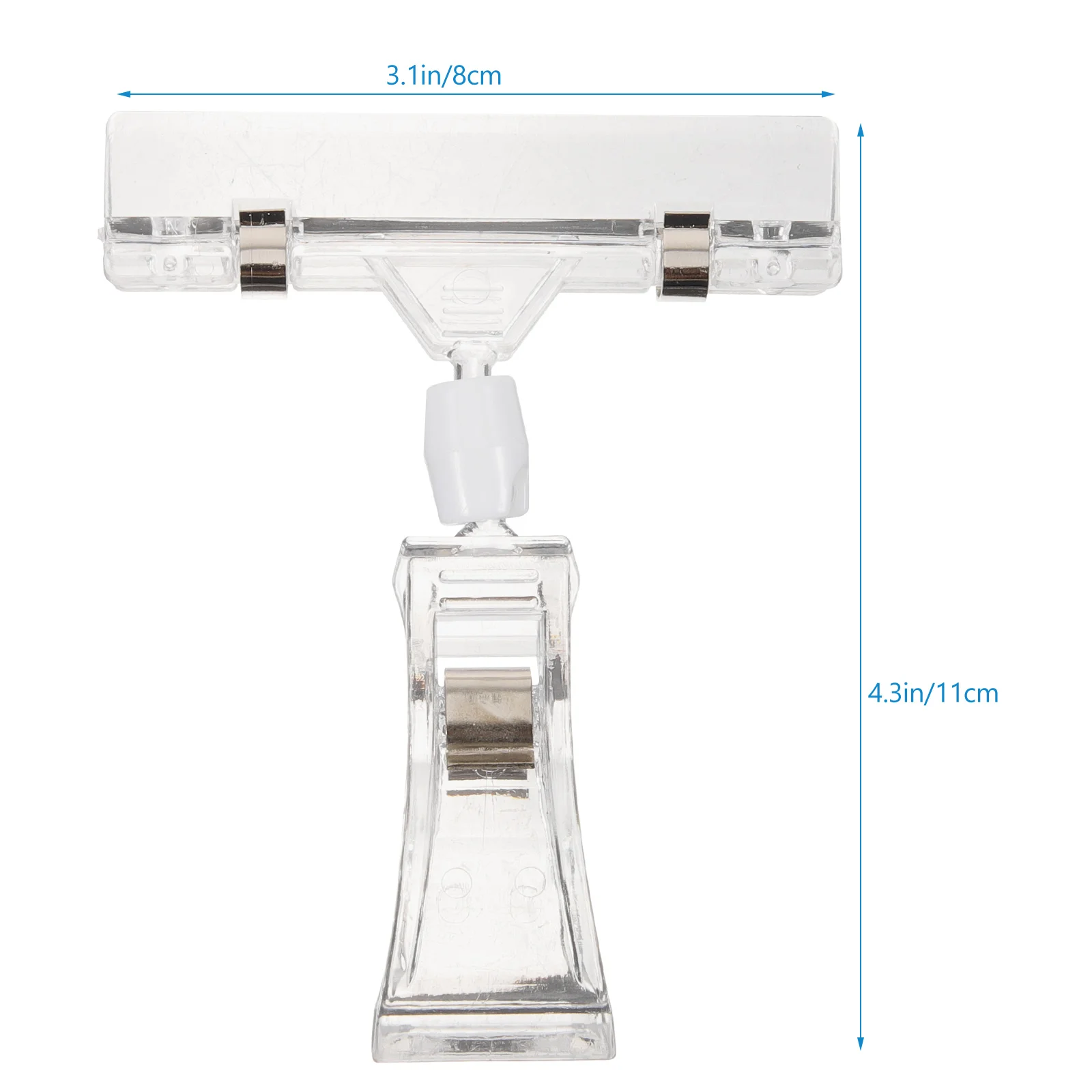 Porte-étiquettes rotatif pour dossier de prix, 10 pièces, presse-papiers pour étiquettes alimentaires, porte-étiquettes, Clips Double face, affichage de marchandises, tête de signe