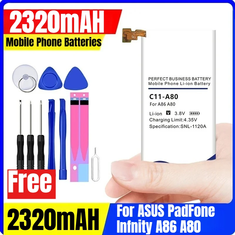 

C11-A80 2320mAH Mobile Phone Batteries for ASUS PadFone Infnity A86 A80
