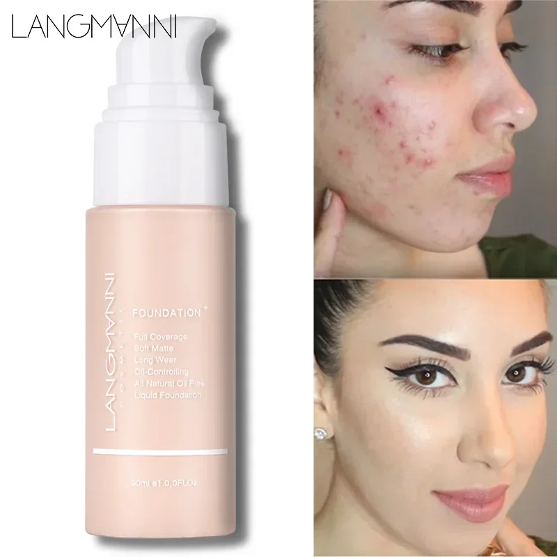 Matte Soft Mist Liquid Foundation Long-lasting Waterproof Sweatproof Oil-controlling Concealment Foundation Makeups Wholesale