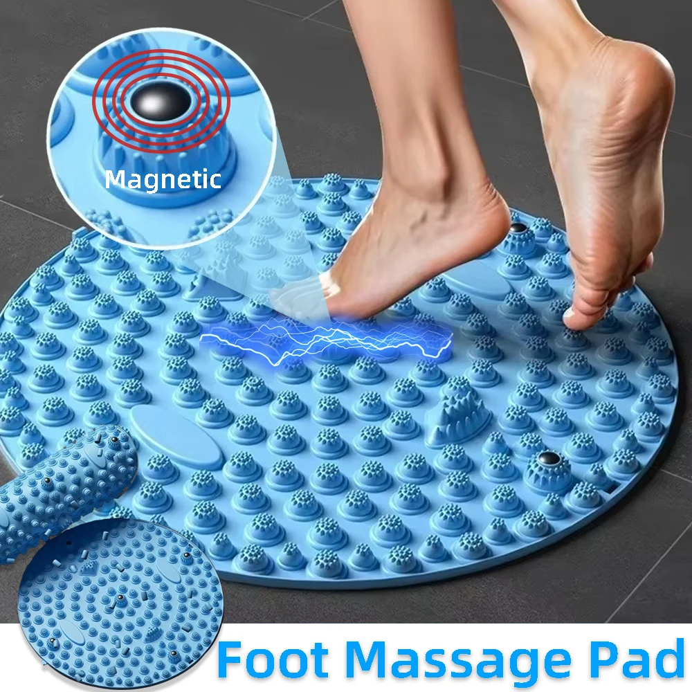 TPE Magnetic Foot Massage Pad Acupressure Yoga Mat Finger Pressure Board Muscle Relaxation Feet Training Tools Acupoint massager