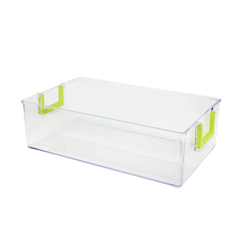

Drawer Storage Box Medium Size Refrigerator Organizer Non Slip Heat Resistant Large Capacity Smooth Edge Kitchen Fridge Bin Case