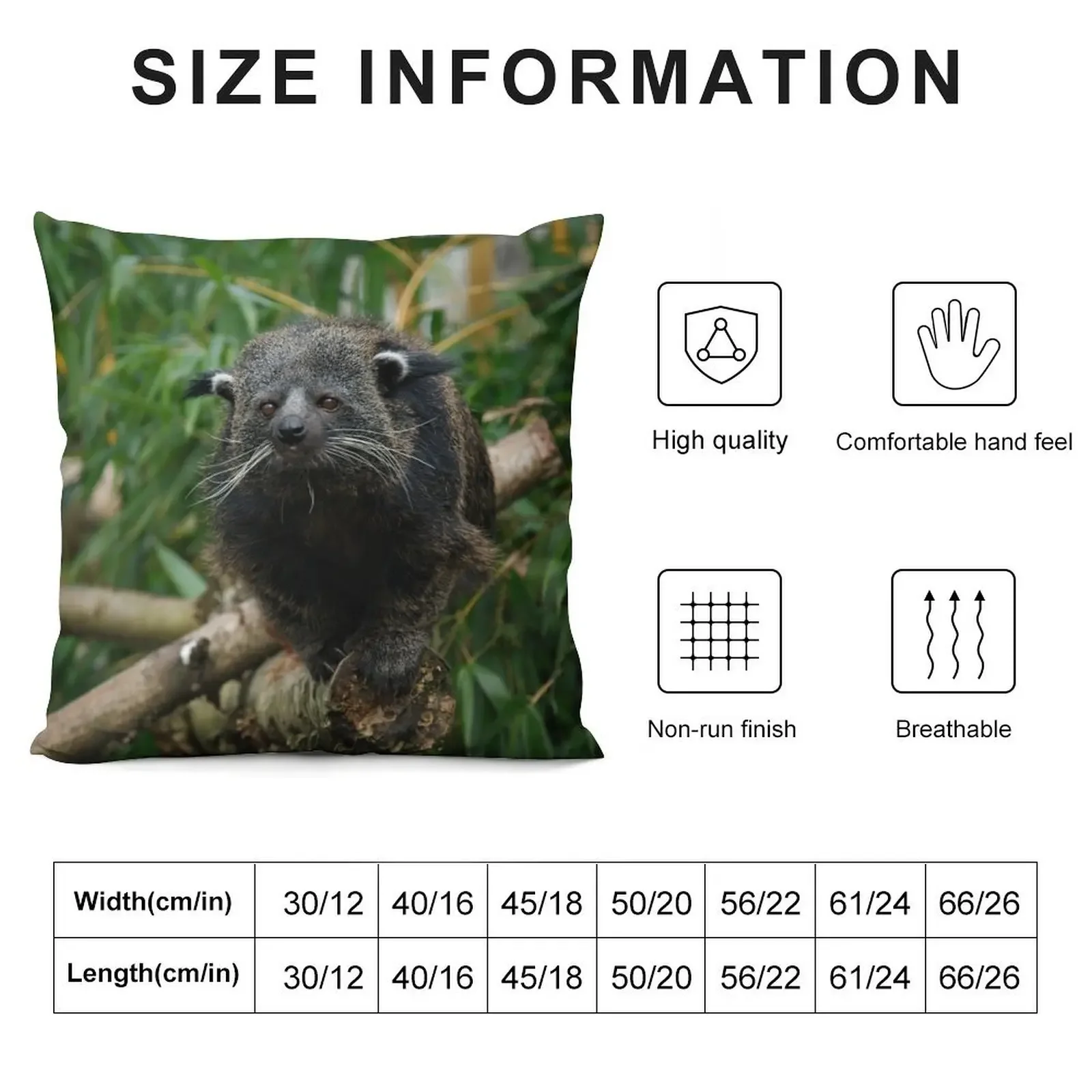 Binturong Throw Pillow Sofa Cover Christmas Pillowcase Pillowcase Custom Cushion pillow