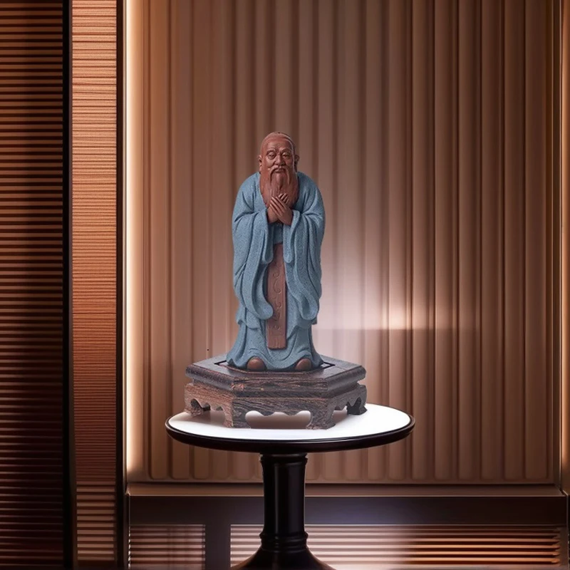 

Керамика Статуи персонажей Конфуций - Древний китайский философ, скульптура, украшение для дома, комнаты, офиса, кабинета, аксессуары