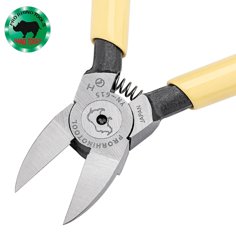 

Japanese RHINO Tools YN-615 150mm (6 Inch) Diagonal Pliers Super Hard Cable Cutter for Cutting Plastic Element Feet