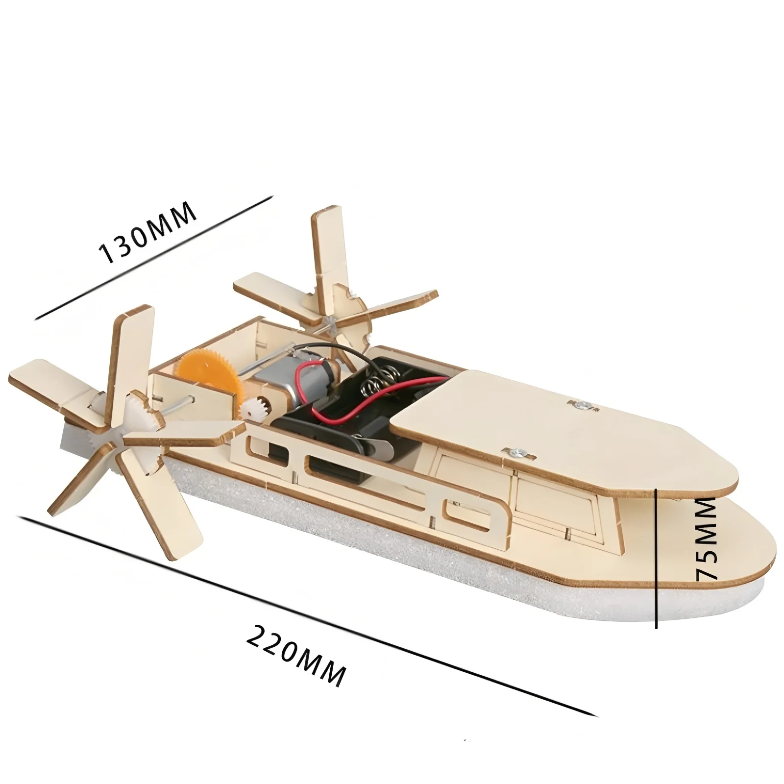 ألعاب الأطفال، باخرة تعليمية خشبية، تجميع DIY يدويًا، مواد تجريبية، هدايا أطفال DIY #6