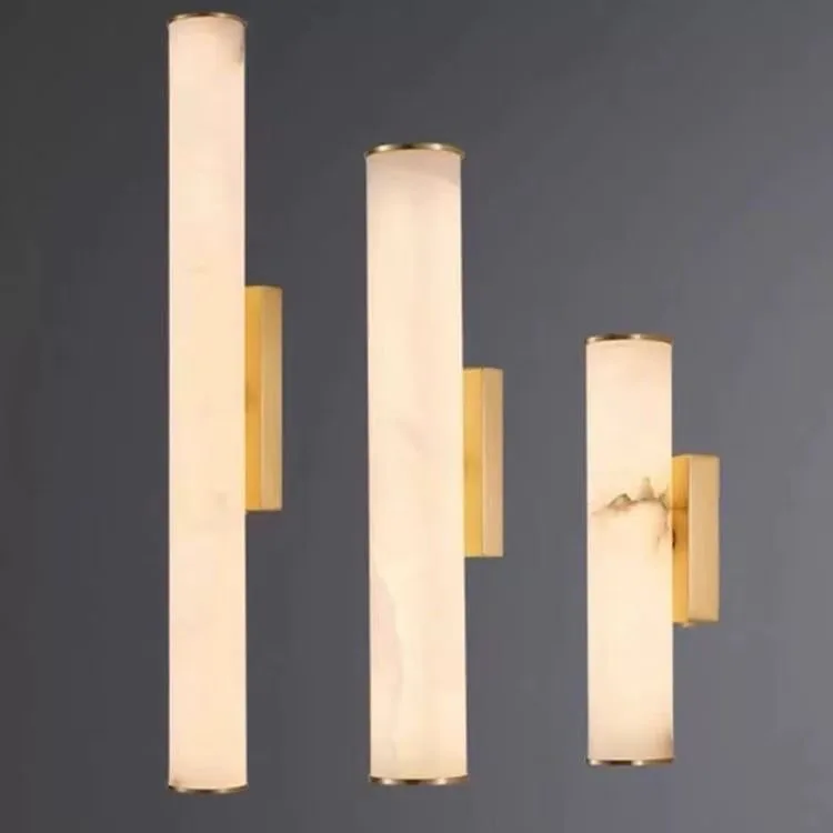 Modern Copper and Black Wall Lamp Faux Marble Wall Light for Entryway Bedroom Dining Room Hallway Home Decor Lighting