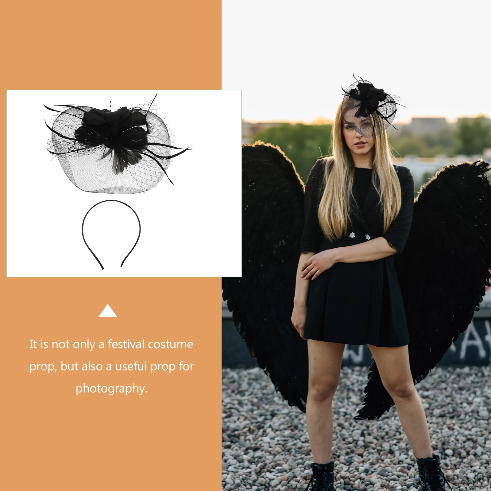 

1Pcs Festival Hair Hoop Comfortable Halloween Headdress for Halloween Carnival Cosplay Festival Hairband