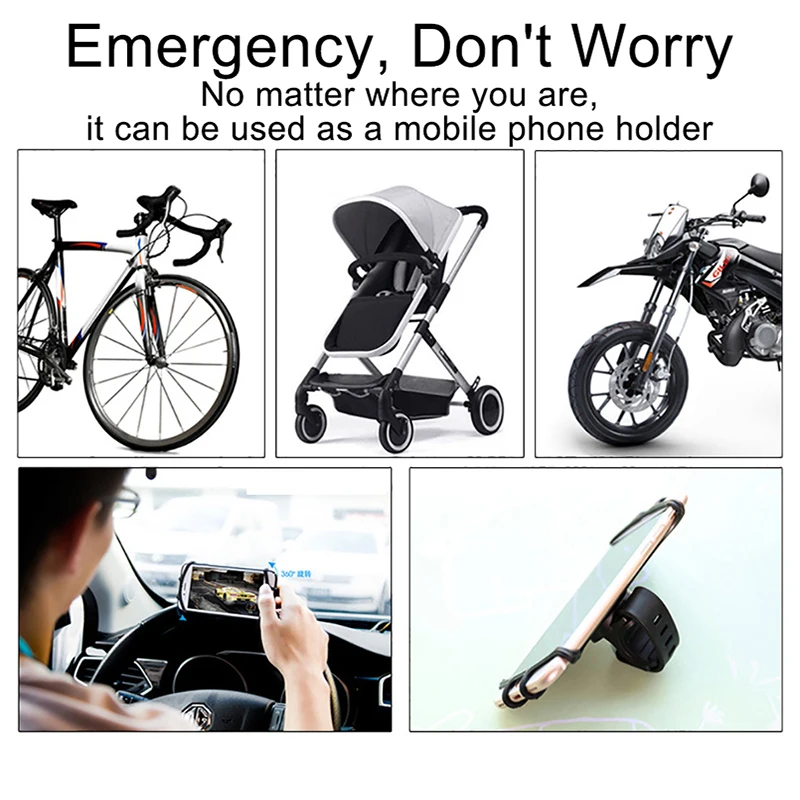 Bicycle Silicone Phone Holder Motorcycle Stand Anti-drop Mobile GPS Bracket For IPhone 12 13 LG Huawei Xiaomi 10 Redmi