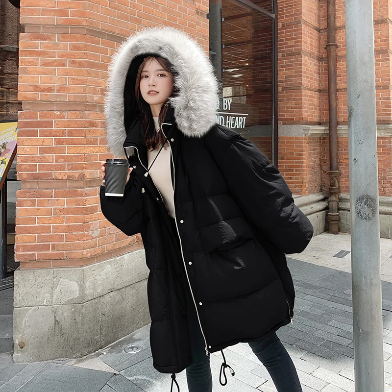 UMI MAO 90 White Duck Down Jacket 2023 Autumn Winter Harajuku Korean Mid Length Long Thickened Loose Coat For Women