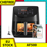 CHEFREE AF500 1700W 6.5L Air Fryer, with Smart Probe Thermometer, 8-in-1 Cooking Modes, Rapid 230℃ Heating, Shake Reminder