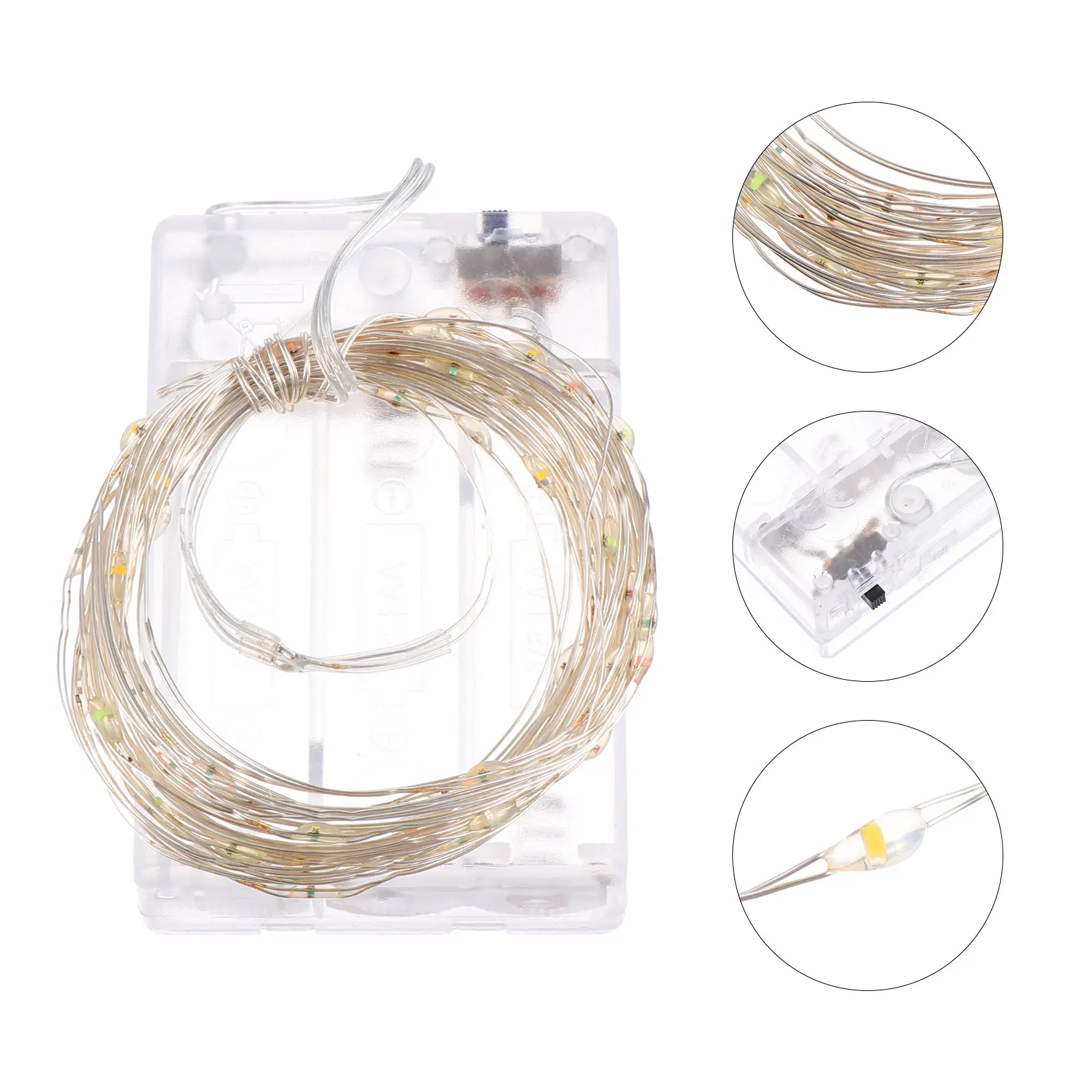

LED Fairy String Lights Fairy Party Room Party String Lights Copper Wire Colorful Bead Festoon Banquet Wedding