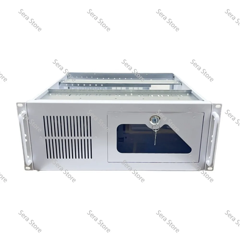 For 4U Industrial Control Chassis 610 Rack-Mount Server Case 19-inch 7-Slot ATX Power Supply Compatible