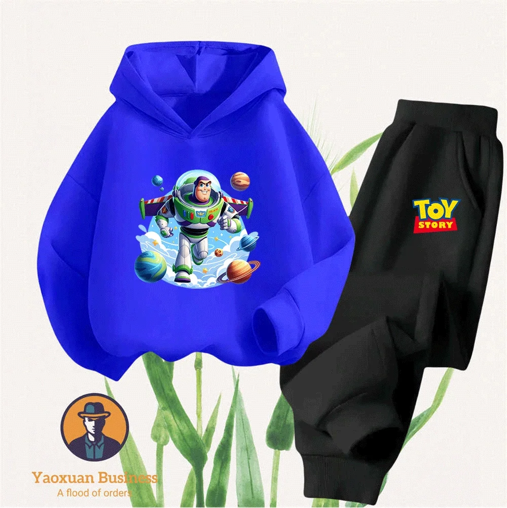 

Best Seller Toy Story Boys Girls Children 2-Piece Hoodie Set Cute Cartoon Printed Warm Windproof Autumn Winter New