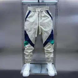 Trousers Man Cargo Pants for Men Stretch Winter Splicing Fishing Black New in Cheap Street Baggy Spandex Luxury pants