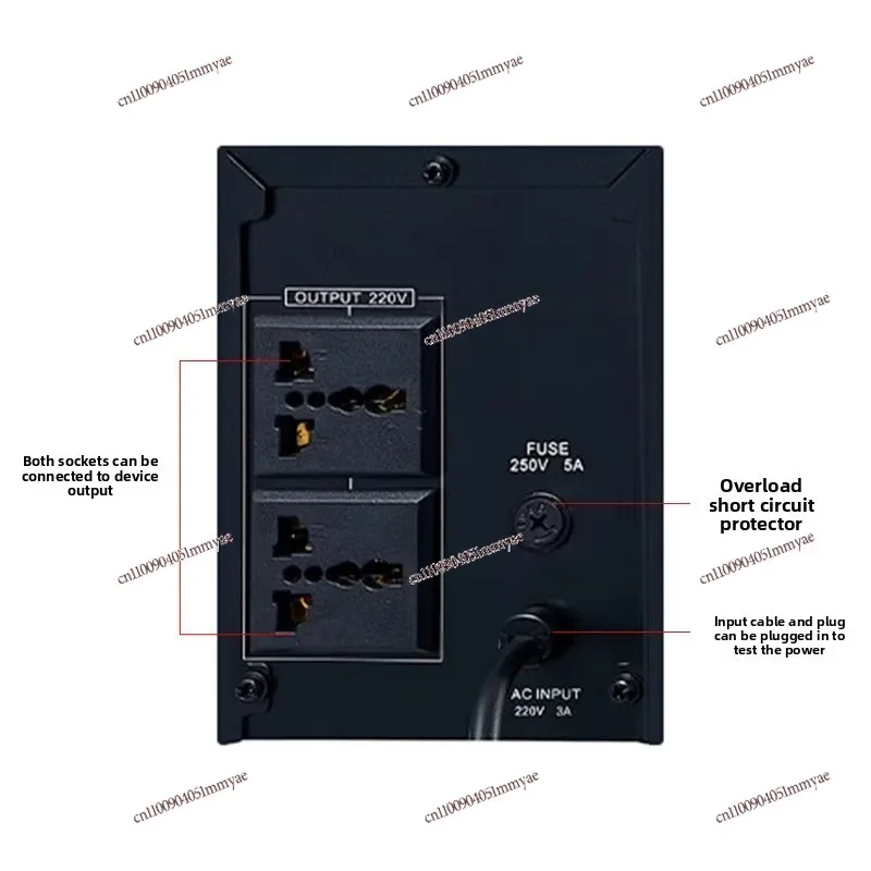 1000VA600W dual battery 220V home routing office computer power outage backup