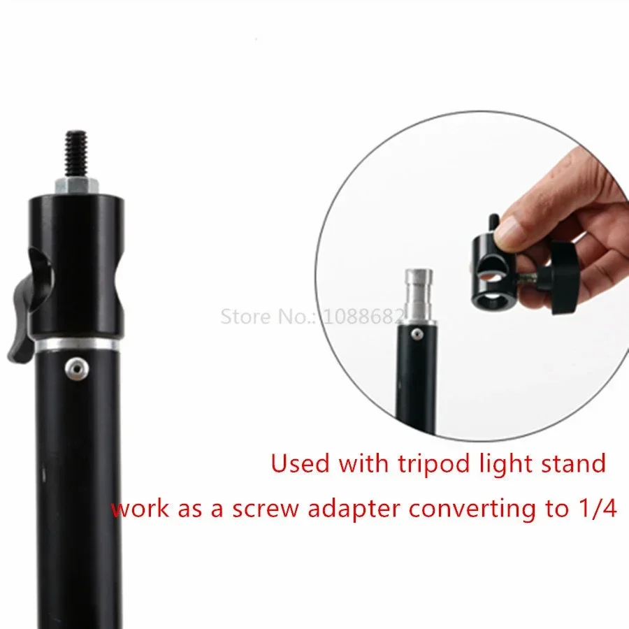 Штатив, подставка для светильника, преобразователь с плоской головкой на винтовой адаптер 1/4 для светодиодного монитора, вспышки, аксессуары для фотосъемки