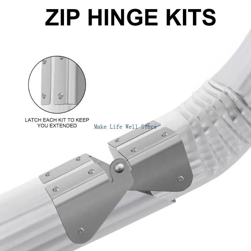  Universal Gutter Downspout Extension Hinges Adjustable Gutter Extension Hinges