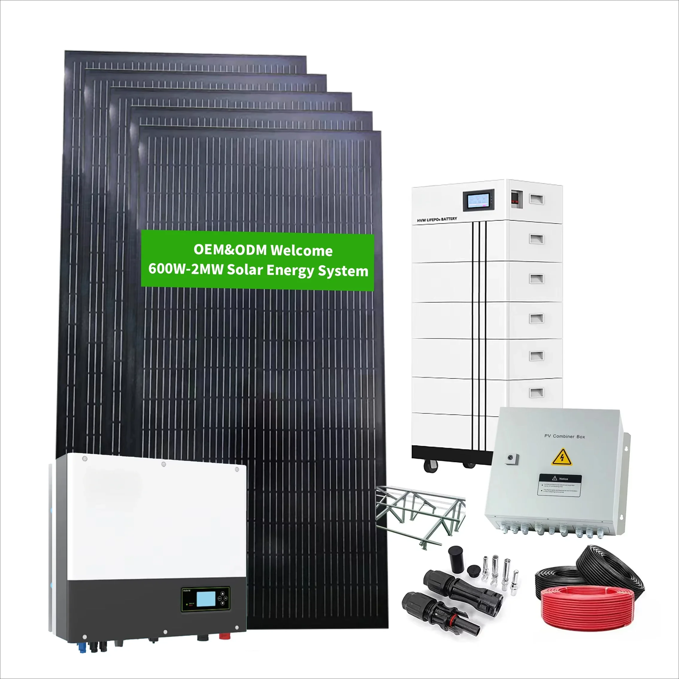 Portable Generator 10KW Hybrid Off Grid Complete Set Full Kits Home Use Solar Power Energy Storage System