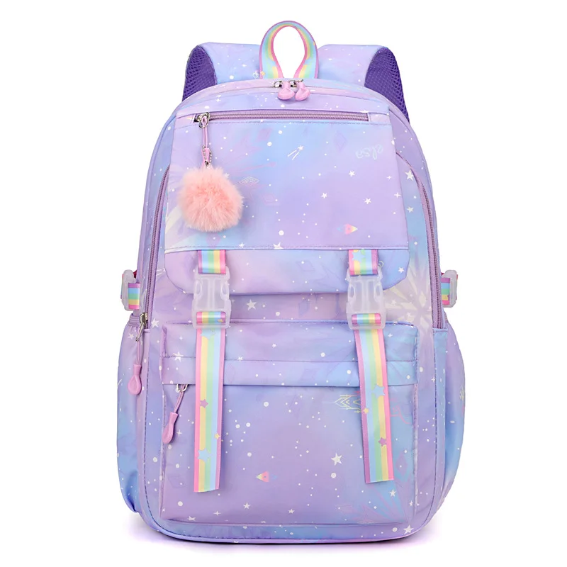 New Cartoon Cute Backpack Large Capacity Fashionable School Bag for Primary Junior High Students Casual Rucksack