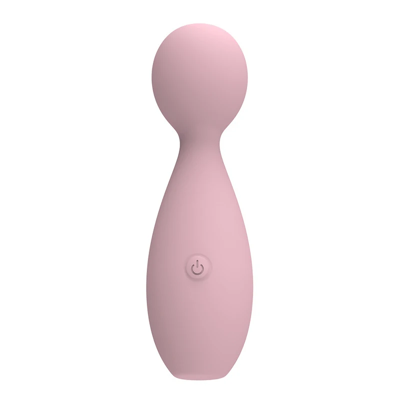 Mini Massager Vibe in Peach Silicone AV Wand for Women Stimulation Vibrator Massager